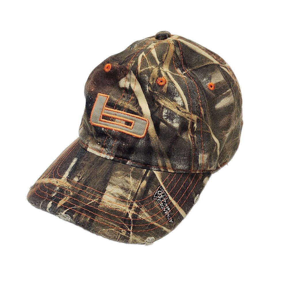 Banded Advantage MAX-4 Camo Baseball Cap Hat Orange Logo One Size Hunting